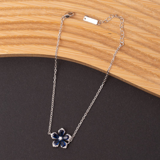 Gourmette SILVÉRA en argent rhodié