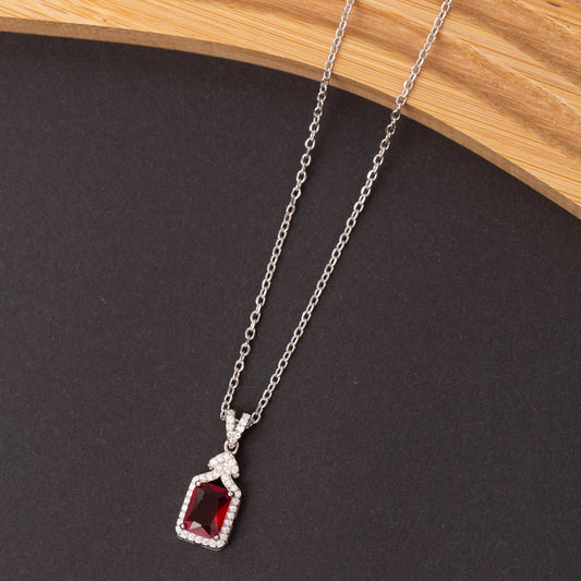 Collier SILVÉRA en argent rhodié