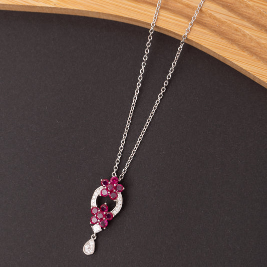 Collier SILVÉRA en argent rhodié