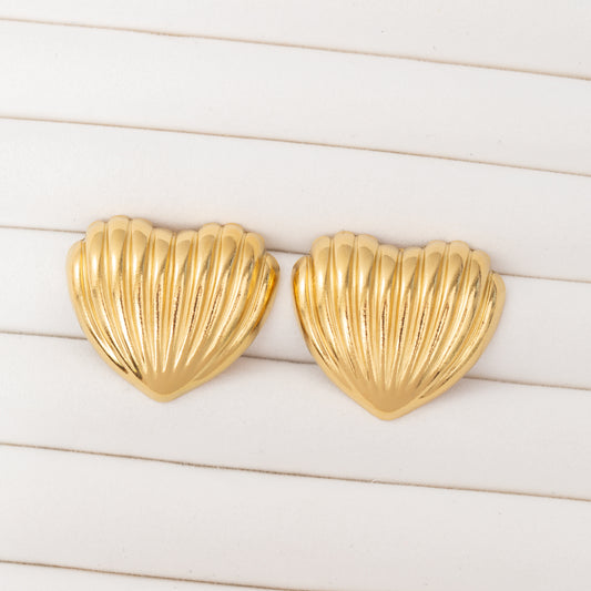 Boucles d'oreilles NACRÉES en acier inoxydable