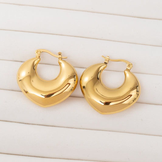 Boucles d'oreilles NACRÉES en acier inoxydable