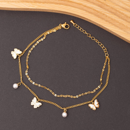 Chaine Cheville Reflet en acier inoxydable