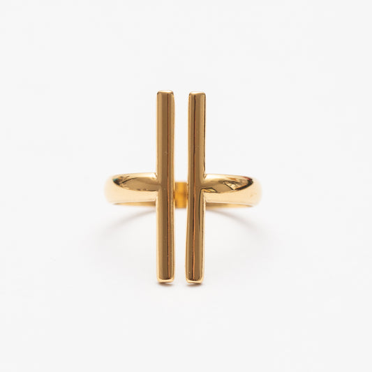 Bague en Acier Moderne et minimaliste