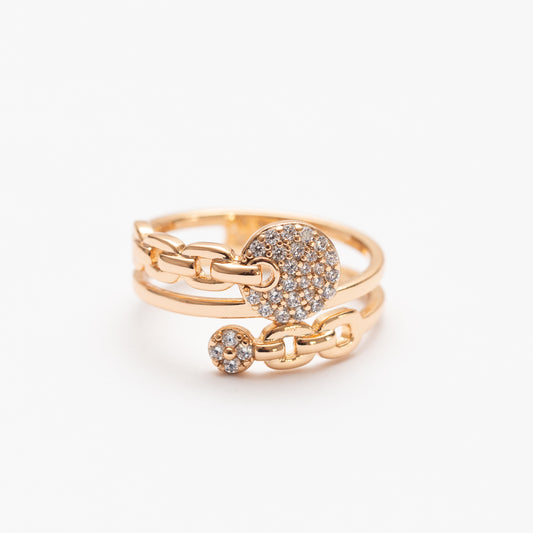 Bague en plaqué or Xuping Xp Tendance