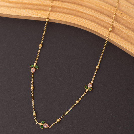 Collier Fleuria en acier inoxydable