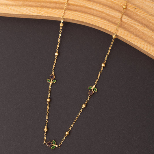 Collier Fleuria en acier inoxydable