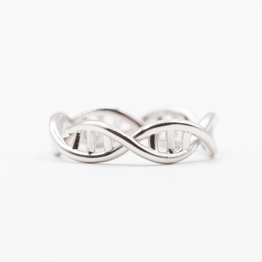 Bague argent rhodié tendance simple