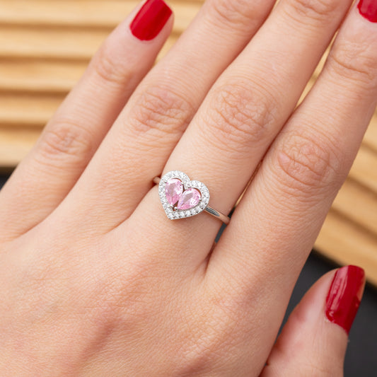 Bague en argent rhodié garantie