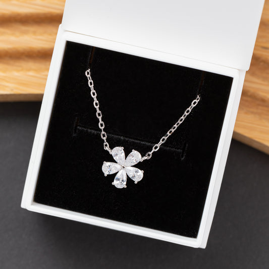 Collier en argent rhodié garanti