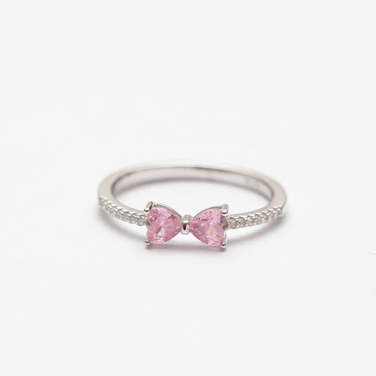 Bague en argent rhodie tendance