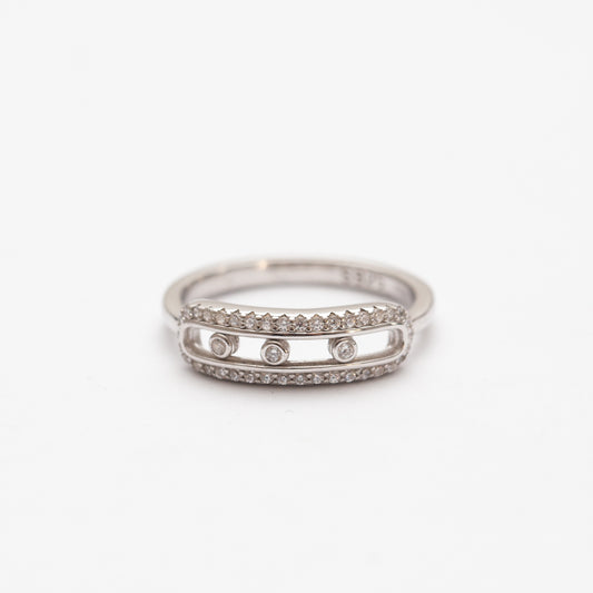 Bagues en argent rhodié tendance