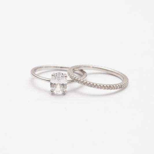 Bagues en argent rhodié tendance