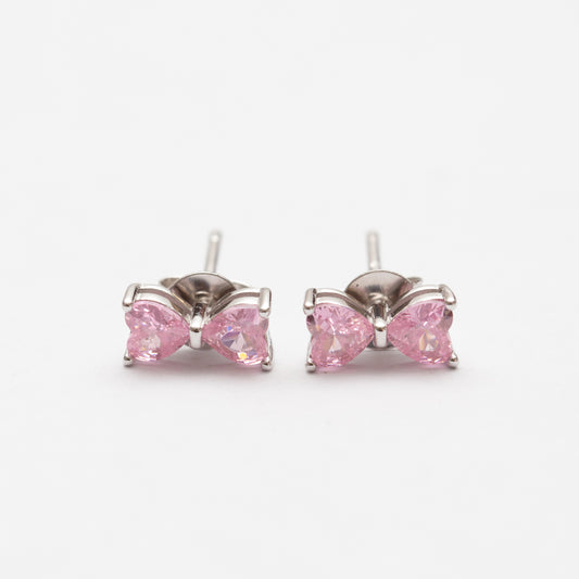 Boucles d'oreilles en argent rhodié tendance