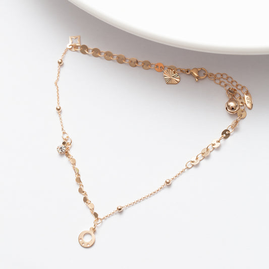 Chaine cheville en PlaquƩ Or Xuping Xp tendance