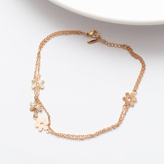 Chaine cheville en PlaquƩ Or Xuping Xp tendance