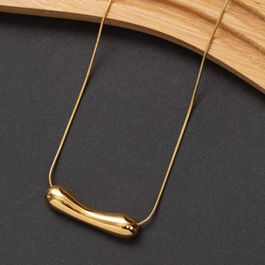 Collier Ligne d'or en acier inoxydable garanti