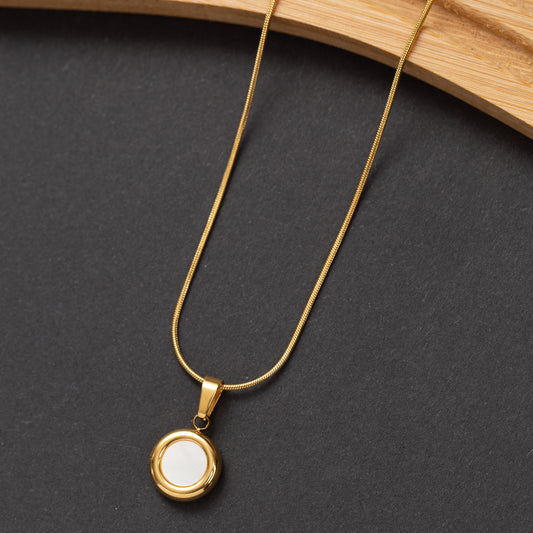 Collier Ligne d'or en acier inoxydable garanti