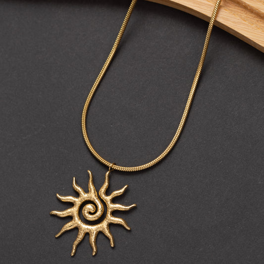 Collier Ligne d'or en acier inoxydable garanti