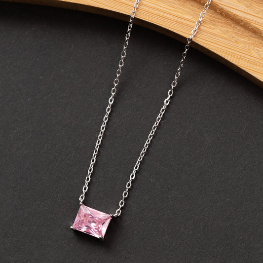 Collier Élégance en argent rhodié garanti