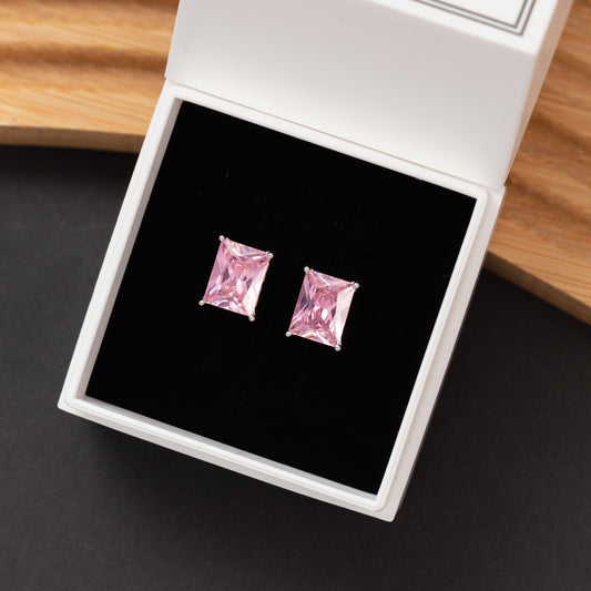 Boucles d'oreilles Élégance en argent rhodié garanties