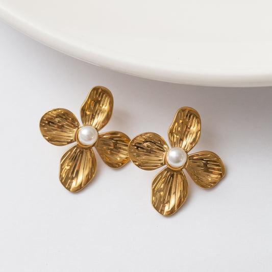 Boucles d'oreilles en Acier Tendance