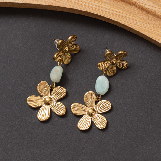 Boucles d'oreilles Luxe en acier inoxydable garanties