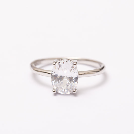 Bague Élégance en argent rhodié garantie