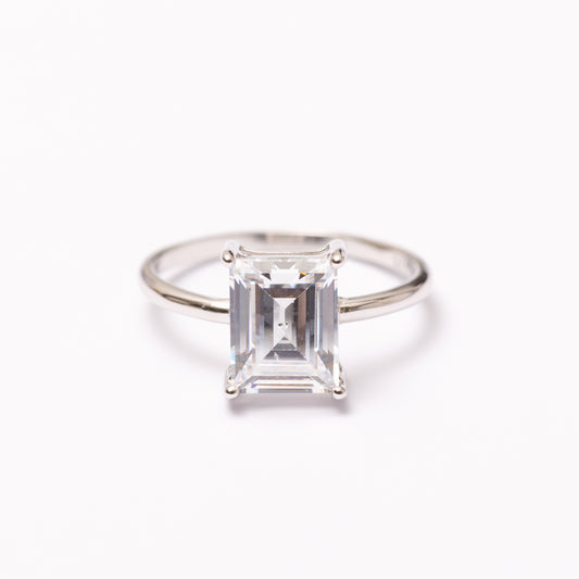 Bague Élégance en argent rhodié garantie