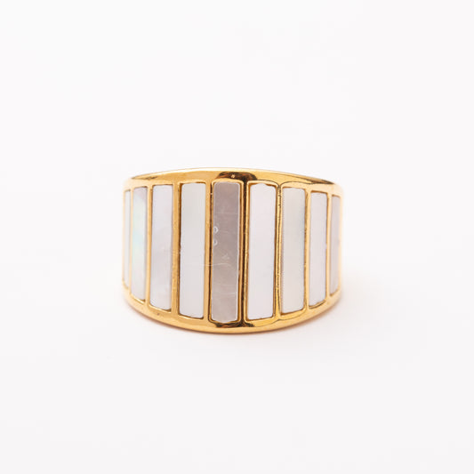 Bague Nacre en acier inoxydable garantie