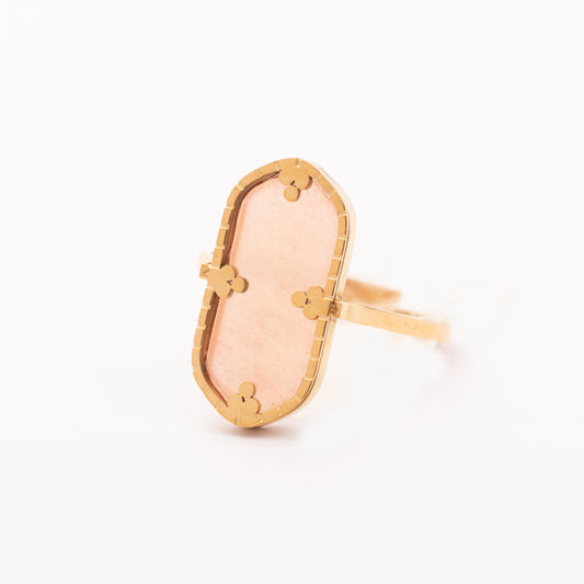 Bague Liaison en acier inoxydable garantie - Pierre du soleil