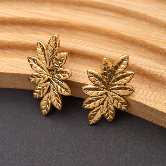 Boucles d'oreilles Athéna en acier inoxydable, qualité garantie