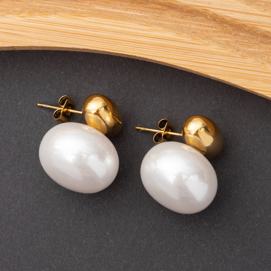 Boucles d'oreilles en acier inoxydable, qualité garantie