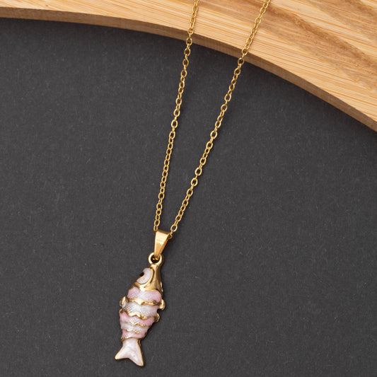 Collier Fish en acier inoxydable garanti - Été 2026