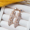 Boucles D’oreilles Créoles Femme – Plaqué Or 18K, Zirconiums Ronds – Bijou Cadeau élégant - 8