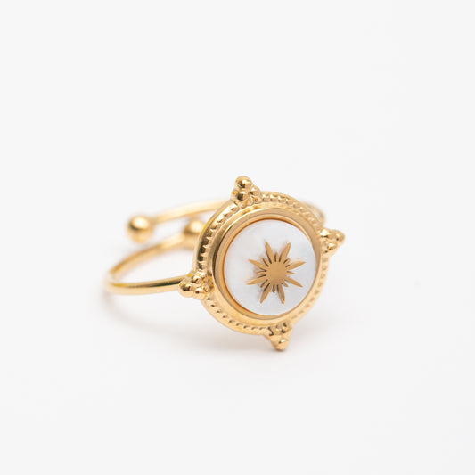 Bague en acier tendance - Taille standard