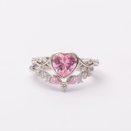 Bague Rosa en argent rhodiée garantie