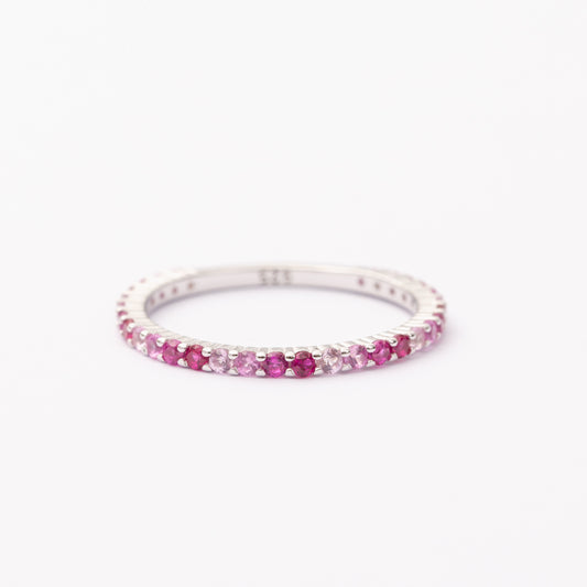 Bague Symphony en argent rhodiée garantie