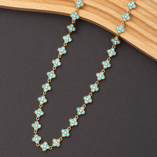 Collier Clover Bloom en acier inoxydable garanti