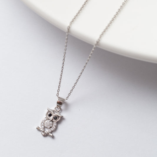 Collier Argent RhodiƩ Tendance