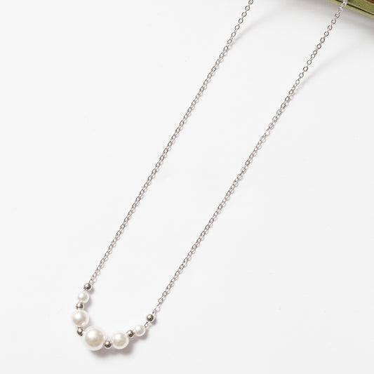 Collier Acier tendance argenté