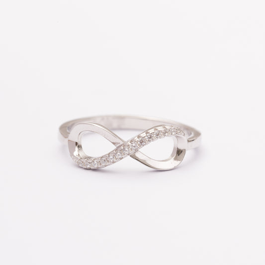 Bague en argent rhodié garantie