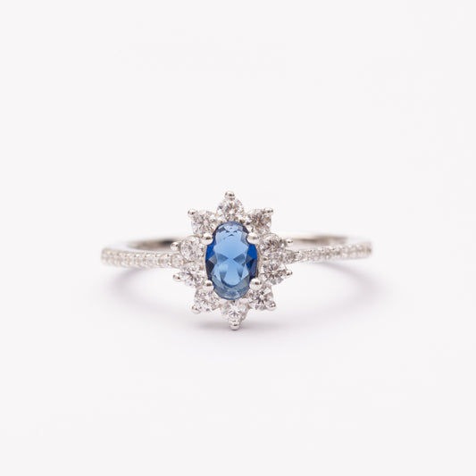 Bague en argent rhodié garantie
