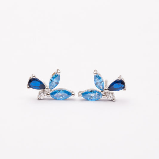 Boucles d'oreilles en argent rhodié garanties