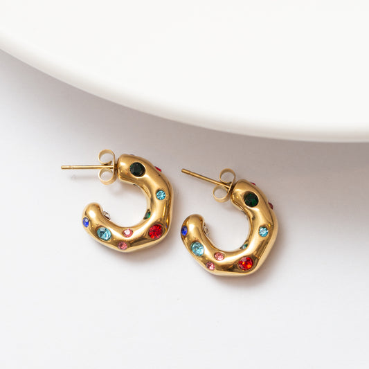 Boucles d'oreilles Acier Tendance