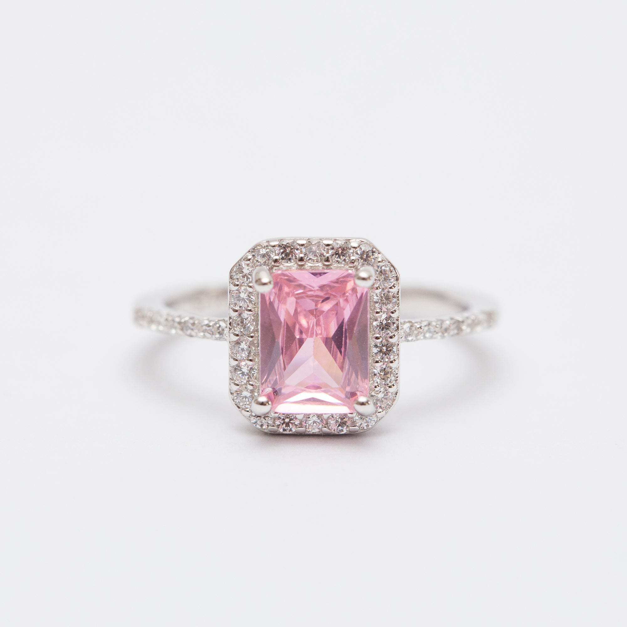 العصرية خاتم فضة الروديوم. الساحة الوردية العصرية خاتم فضة الروديوم. الساحة الوردية