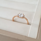 Bague xp tendance Plaqué or pierre en miroir Bague xp tendance Plaqué or pierre en miroir