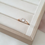 Bague xp tendance Plaqué or pierre en miroir Bague xp tendance Plaqué or pierre en miroir