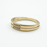 خاتم ستانلس ستيل اكس بي خط عصري 8 احجار خاتم ستانلس ستيل اكس بي خط عصري 8 احجار