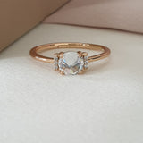 Bague xp tendance Plaqué or pierre en miroir Bague xp tendance Plaqué or pierre en miroir