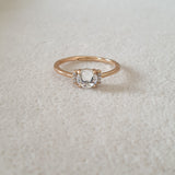 Bague xp tendance Plaqué or pierre en miroir Bague xp tendance Plaqué or pierre en miroir